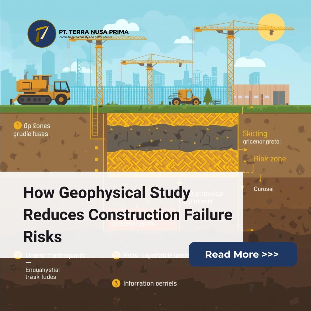 Geophysical study for minimizing construction failure risks
