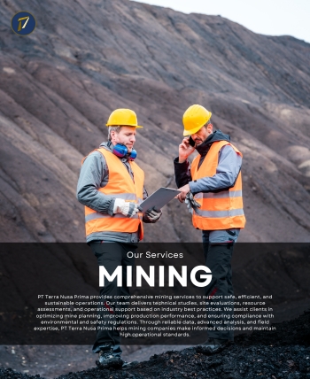 Mining engineering and field investigation services at PT Terra Nusa Prima